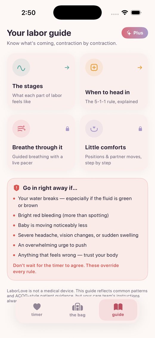 Labor guide